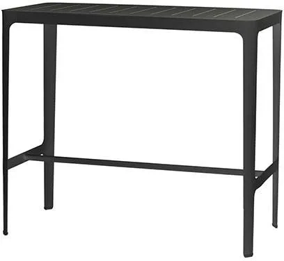 Cane-Line Cut barbord - Mörkgrå - Aluminium