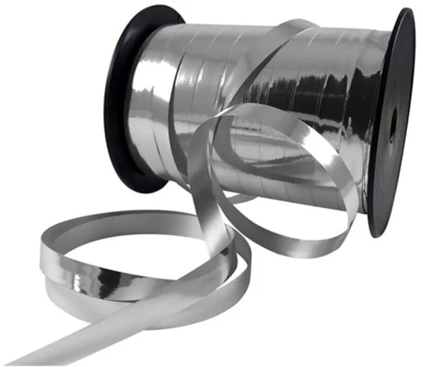 Presentband 10mmx250m metalliskt silver