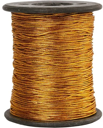Tråd, guld, tjocklek 0,5 mm, 100 m/ 1 rl.