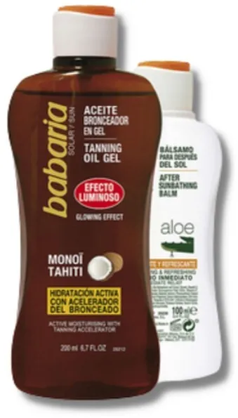 Babaria - Solvård Set Tanning Coconut Oil Gel & After Sun