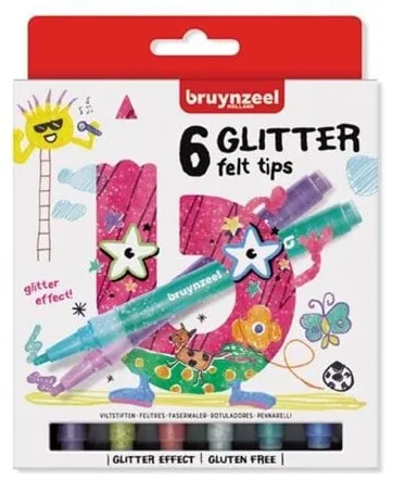 Bruynzeel Kids Glitterpennor 6 st.